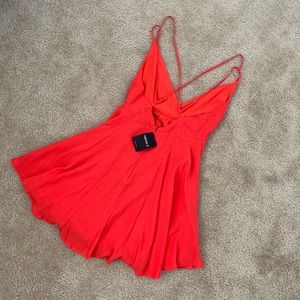 Vibrant Red Mini Dress